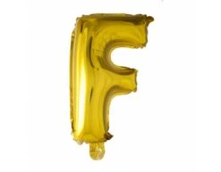 Folie Ballon Letter F Goud XL 102cm Leeg