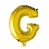 Folie Ballon Letter G Goud XL 102cm Leeg