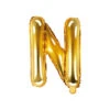 Folie Ballon Letter N Goud Leeg 35cm