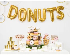 Folie Ballon Letter N Goud Leeg 35cm -Feestspullen Winkel folie ballon letter n goud leeg 35cm 2