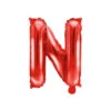 Folie Ballon Letter N Rood Leeg 35cm