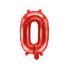 Folie Ballon Letter O Rood Leegd 35cm