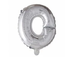 Folie Ballon Letter O Zilver XL 102cm Leeg