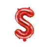 Folie Ballon Letter S Rood Leeg 35cm