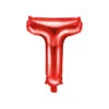 Folie Ballon Letter T Rood Leeg 35cm