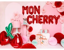 Folie Ballon Letter W Rood Leeg 35cm -Feestspullen Winkel folie ballon letter w rood leeg 35cm 3