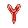 Folie Ballon Letter Y Rood Leeg 35cm