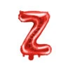 Folie Ballon Letter Z Rood Leeg 35cm