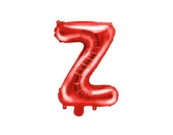 Folie Ballon Letter Z Rood Leeg 35cm