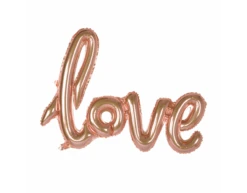 Folie Ballon Love Rose Goud 1,19m Leeg