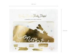 Foto Props Babyshower Goud 6st -Feestspullen Winkel foto props babyshower goud 6st 2