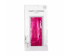 Fuchsia Deurgordijn Folie 2,4m -Feestspullen Winkel fuchsia deurgordijn folie 24m 2