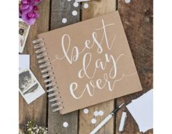Gastenboek Best Day Ever 21cm -Feestspullen Winkel gastenboek best day ever 21cm 2