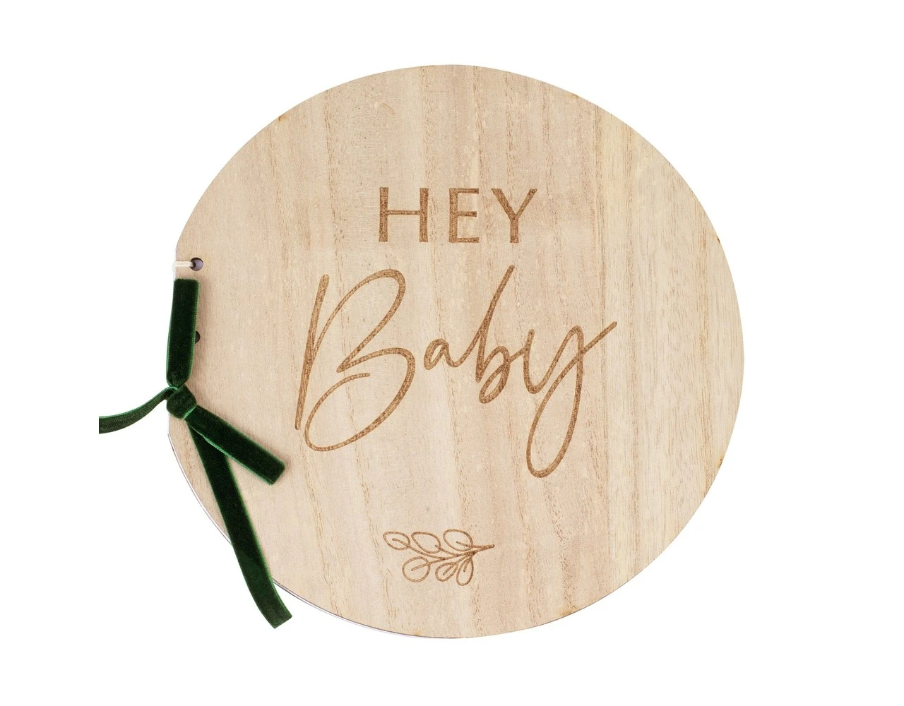 Gastenboek Hey Baby Hout 22cm 1 Gastenboek Hey Baby Hout 22cm