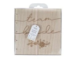 Gastenboek Hout 20cm -Feestspullen Winkel gastenboek hout 20cm 2