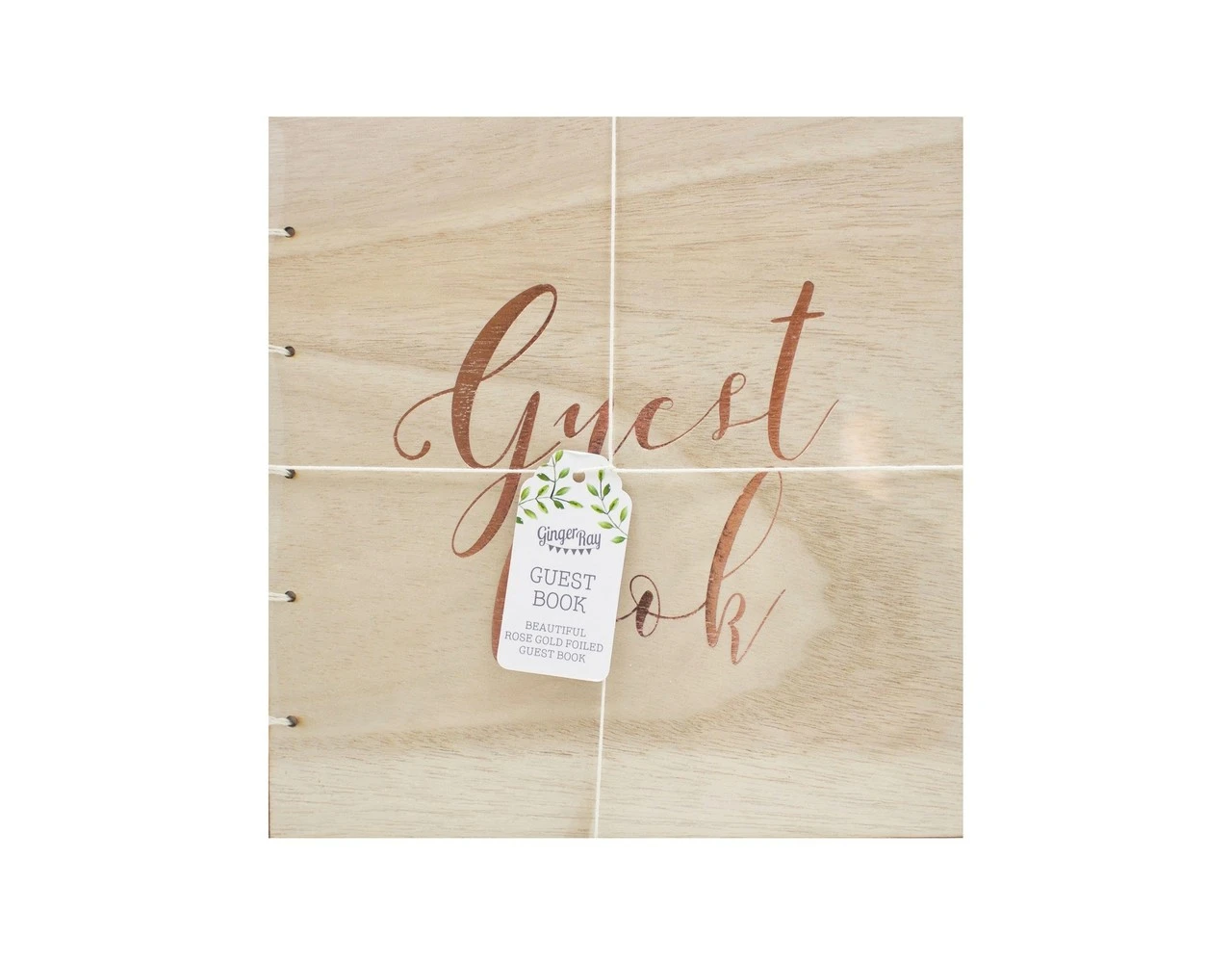 Gastenboek Hout 22cm 3 Gastenboek Hout 22cm - Afbeelding 3