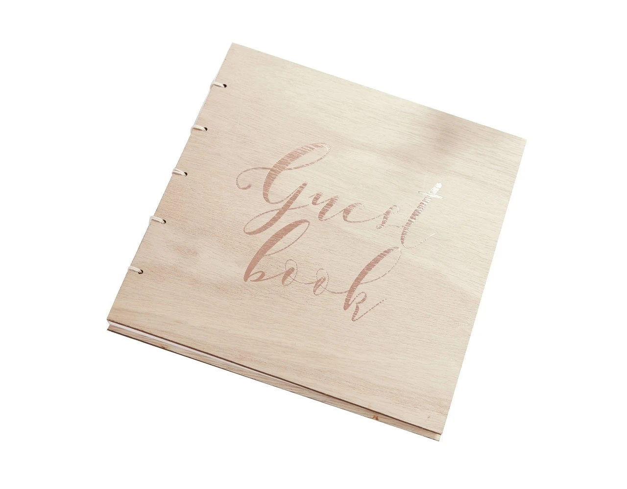 Gastenboek Hout 22cm 1 Gastenboek Hout 22cm