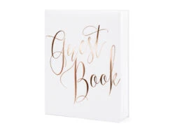 Gastenboek Rose Gouden Letters 24,5cm