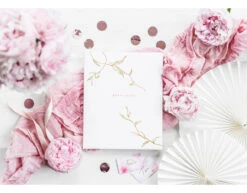 Gastenboek Wit 24,5cm -Feestspullen Winkel gastenboek wit 245cm 2