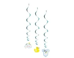 Geboorte Hangdecoratie Jongen Baby Boy 60cm 3st