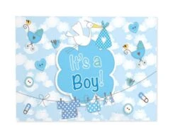 Geboorte Jongen Raamvlag It's A Boy 90cm