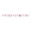 Geboorte Letterslinger Baby Shower Roze 1,65m