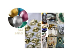 Gekleurde Ballonnen Chroom 33cm 10st -Feestspullen Winkel gekleurde ballonnen chroom 33cm 10st 2