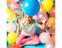 Gekleurde Ballonnen Confetti 30cm 5st -Feestspullen Winkel gekleurde ballonnen confetti 30cm 5st 2