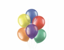 Gekleurde Ballonnen Doorzichtig 33cm 10st