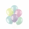 Gekleurde Ballonnen Doorzichtig Pastel 33cm 10st