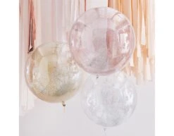 Gekleurde Ballonnen Metallic Glitter 45cm 3st -Feestspullen Winkel gekleurde ballonnen metallic glitter 45cm 3st 2