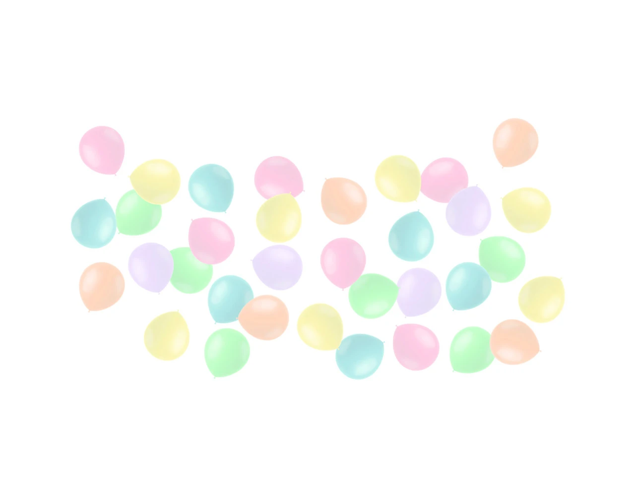 Gekleurde Ballonnen Pastel 13cm 50st 1 Gekleurde Ballonnen Pastel 13cm 50st