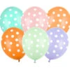 Gekleurde Ballonnen Stippen 30cm 6st