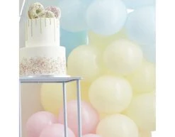 Gekleurde Ballonnenboog Pastel -Feestspullen Winkel gekleurde ballonnenboog pastel 2