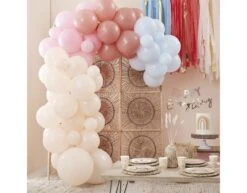 Gekleurde Ballonnenboog Pastel 75 Delig -Feestspullen Winkel gekleurde ballonnenboog pastel 75 delig 2