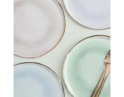 Gekleurde Borden Aquarel Pastel 24cm 8st -Feestspullen Winkel gekleurde borden aquarel pastel 24cm 8st 2