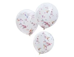 Gekleurde Confetti Ballonnen Confetti 45cm 3st