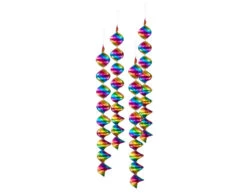 Gekleurde Hangdecoratie Spiralen 60cm 4st