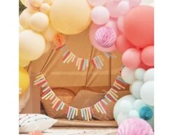 Gekleurde Slinger Franjes 1m 3 Delig -Feestspullen Winkel gekleurde slinger franjes 1m 3 delig 2