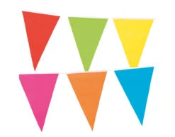 Gekleurde Slinger Groot 10m