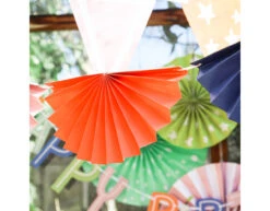 Gekleurde Slingers Eco 4m -Feestspullen Winkel gekleurde slingers eco 4m 3