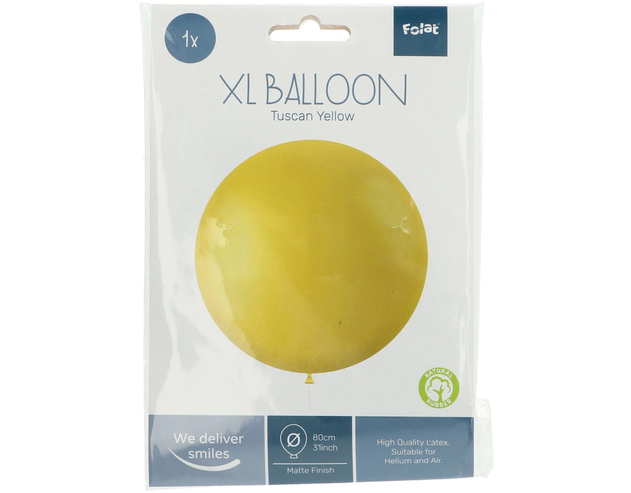 Gele Ballon Tuscan Yellow 80cm 2 Gele Ballon Tuscan Yellow 80cm - Afbeelding 2