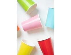 Gele Bekers Karton 350ml 8st 9 Gele Bekers Karton 350ml 8st -Feestspullen Winkel gele bekers karton 350ml 8st 4