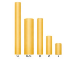 Gele Tule Rol 30cm 50m -Feestspullen Winkel gele tule rol 30cm 50m 2