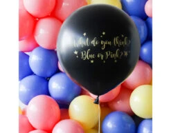 Gender Reveal Ballon Jongen Metallic Jongen 90cm -Feestspullen Winkel gender reveal ballon jongen metallic jongen 90cm 3