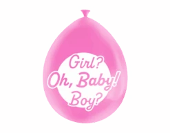Gender Reveal Ballonnen 30cm 8st -Feestspullen Winkel gender reveal ballonnen 30cm 8st 2