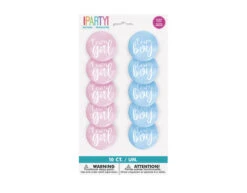 Gender Reveal Buttons Team Boy En Team Girl 3cm 10st -Feestspullen Winkel gender reveal buttons team boy en team girl 3cm 10 2