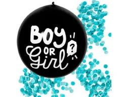 Gender Reveal Confetti Ballon Jongen 60cm