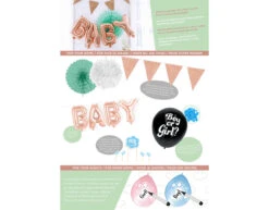 Gender Reveal Jongen Feestpakket -Feestspullen Winkel gender reveal jongen feestpakket 4