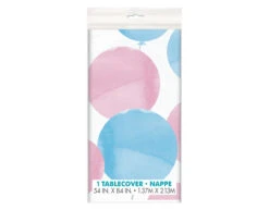 Gender Reveal Tafelkleed 2,13m -Feestspullen Winkel gender reveal tafelkleed 213m 3